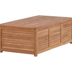 Pehmustelaatikko Venture Home Trento, 70x130x46cm, luonnollinen tiikki