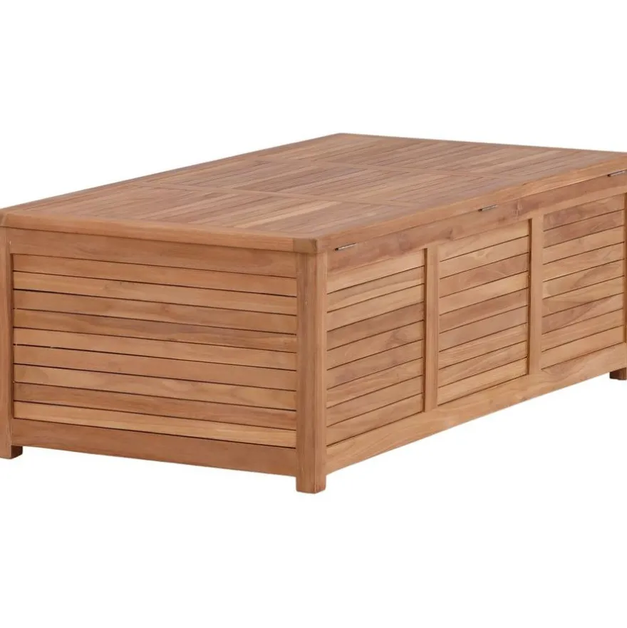 Pehmustelaatikko Venture Home Trento, 70x130x46cm, luonnollinen tiikki