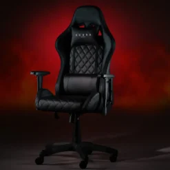 Pelituoli Kuura Gaming RGB, musta