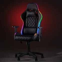 Pelituoli Kuura Gaming RGB, musta