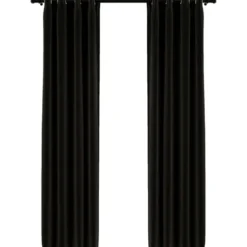 Pellavamaiset pimennysverhot 2 kpl antrasiitti 140x225 cm