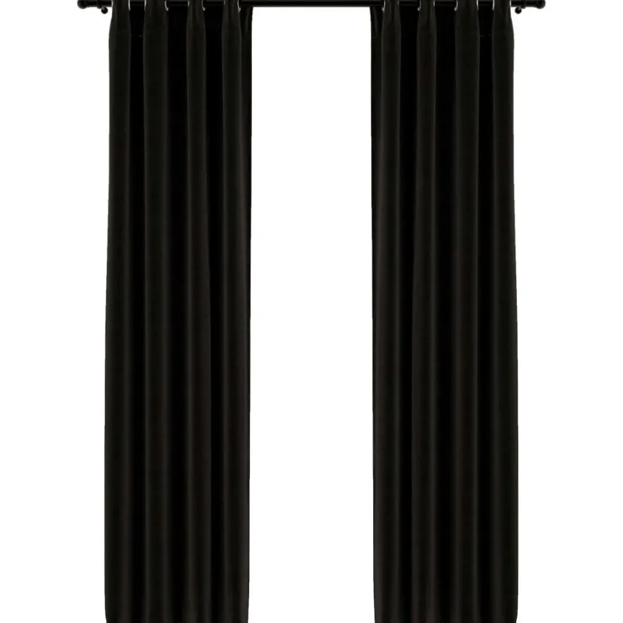 Pellavamaiset pimennysverhot 2 kpl antrasiitti 140x225 cm