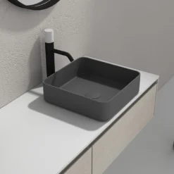 Pesuallas Bathlife Stark, 380x380mm, mattaharmaa
