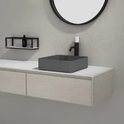Pesuallas Bathlife Stark, 380x380mm, mattaharmaa