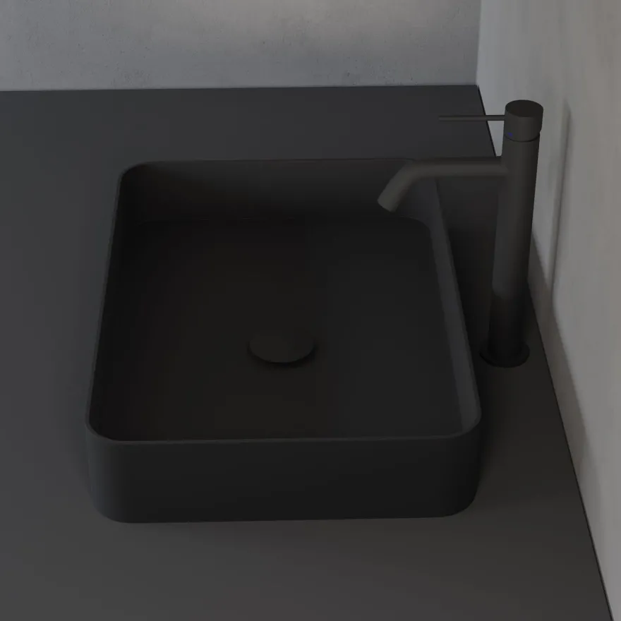 Pesuallas by Scandtap Rare S Coal, 500x350x90mm