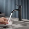 Pesuallashana Bathlife Prima, musta ruostumaton teräs