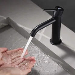 Pesuallashana Bathlife Prima, musta ruostumaton teräs