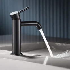Pesuallashana Bathlife Prima, musta ruostumaton teräs