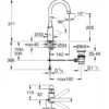 Pesuallashana Grohe Swift 24330001, L-koko, korkea malli, kromi