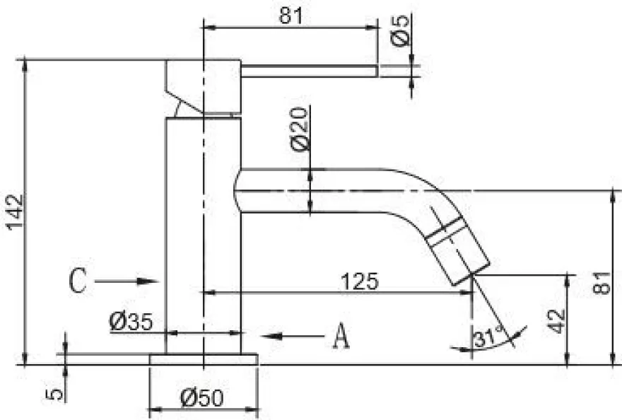 Pesuallashana Scandtap Steel Voyage Shadow