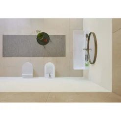 Pesuallas Interia Kube X 120x47cm, tasainen pohja, ExtraGlaze-pinnoite, valkoinen