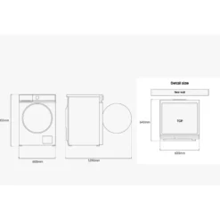 Pesukone ja kuivausrumpu Samsung - WW11DB7B34GBU3-DV90DB8845GBU3