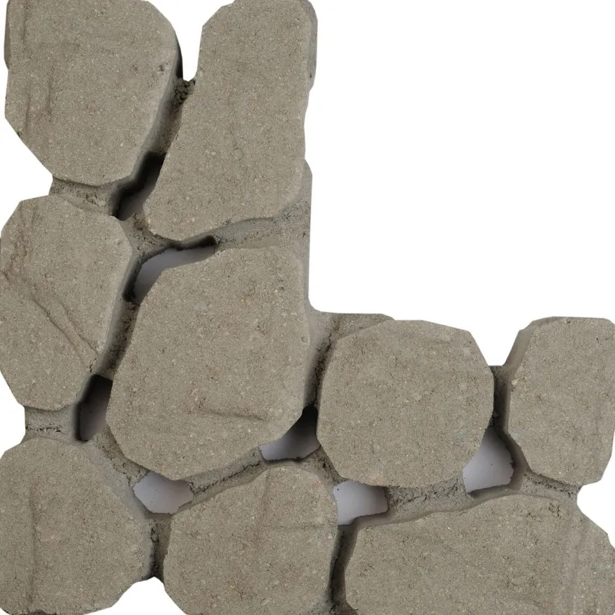 Pihakivi Rudus Louhikivi, 400x200x80mm, profiloitu, harmaa
