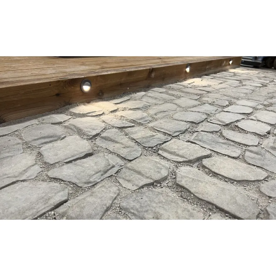 Pihakivi Rudus Louhikivi, 400x200x80mm, profiloitu, harmaa