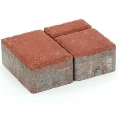 Pihakivisarja Rudus Milano-kivet, 80mm, sileä, punainen