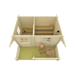 Pihasauna Skan Holz, 7.7 + 4.5m²