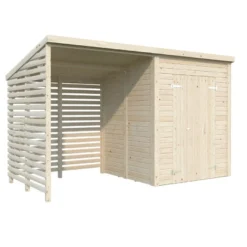Pihavaja Palmako Leif 3,0+2,9 m², puuvalmis, Verkkokaupan poistotuote