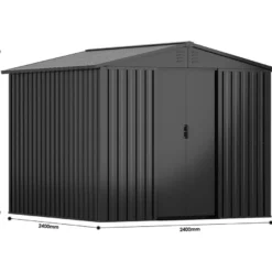 Pihavarasto Fornorth 5.8m², musta