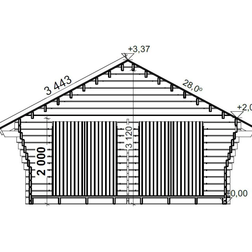 Pihavarasto/lato LP Garden R-XL, 20m², rakomallinen