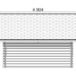Pihavarasto/lato LP Garden R-XL, 20m², rakomallinen