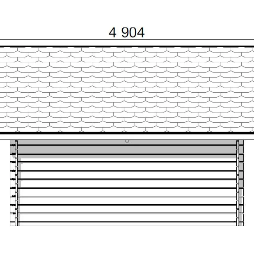 Pihavarasto/lato LP Garden R-XL, 20m², rakomallinen