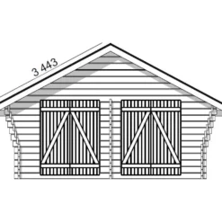 Pihavarasto/lato LP Garden R-XL, 20m², rakomallinen