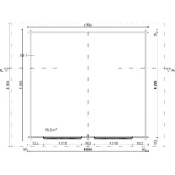 Pihavarasto/lato LP Garden R-XL, 20m², rakomallinen
