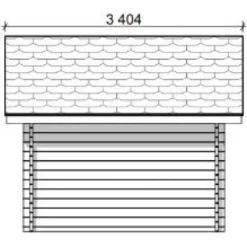 Pihavarasto/lato LP Garden U-S, 6.3m², vinoumpiseinäinen