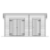Pihavarasto Skan Holz Flex, 13.5m²