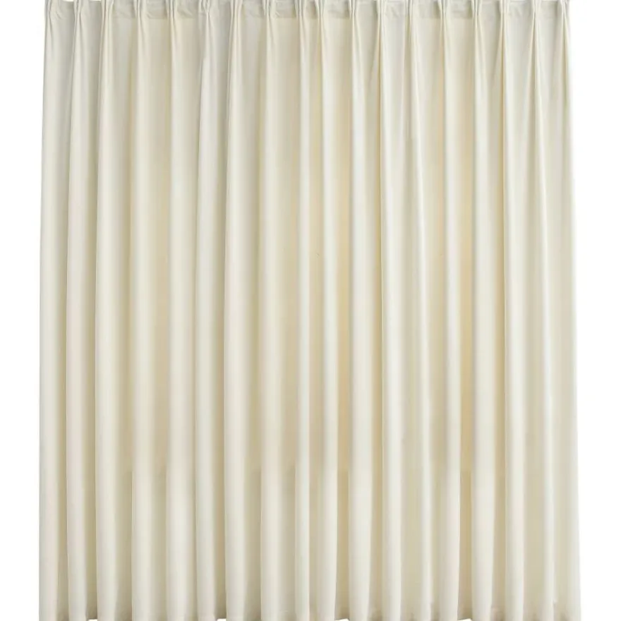 Pimennysverho koukuilla sametti kerma 290x245 cm