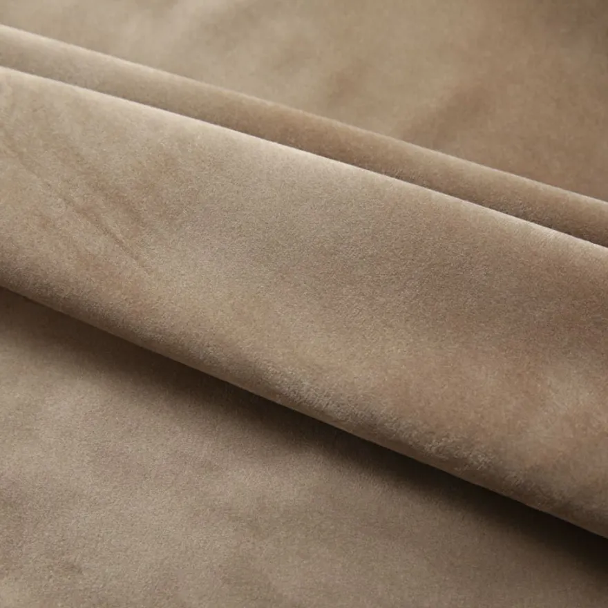 Pimennysverho koukuilla sametti beige 290x245 cm