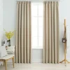 Pimennysverhot koukuilla 2 kpl beige 140x225 cm