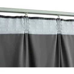Pimennysverhot koukuilla 2 kpl sametti antrasiitti 140x225cm