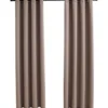 Pimennysverhot metallirenkailla 2kpl ruskeanharmaa 140x225 cm