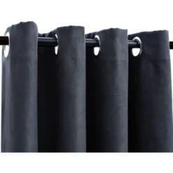 Pimennysverhot metallirenkailla 2 kpl antrasiitti 140x245 cm