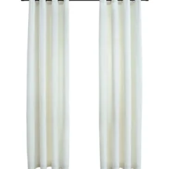 Pimennysverhot renkailla 2 kpl sametti kerma 140x225 cm