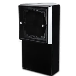Pintakotelo Ensto Intro - 1-os, 85x156x87 Listakulma musta