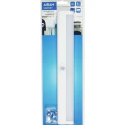 PIR-paristovalaisin Airam Cabinet, 6 LED, 1.2W
