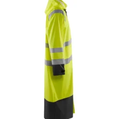 Pitkä sadetakki Blåkläder 4325 Highvis, huomiokeltainen/musta