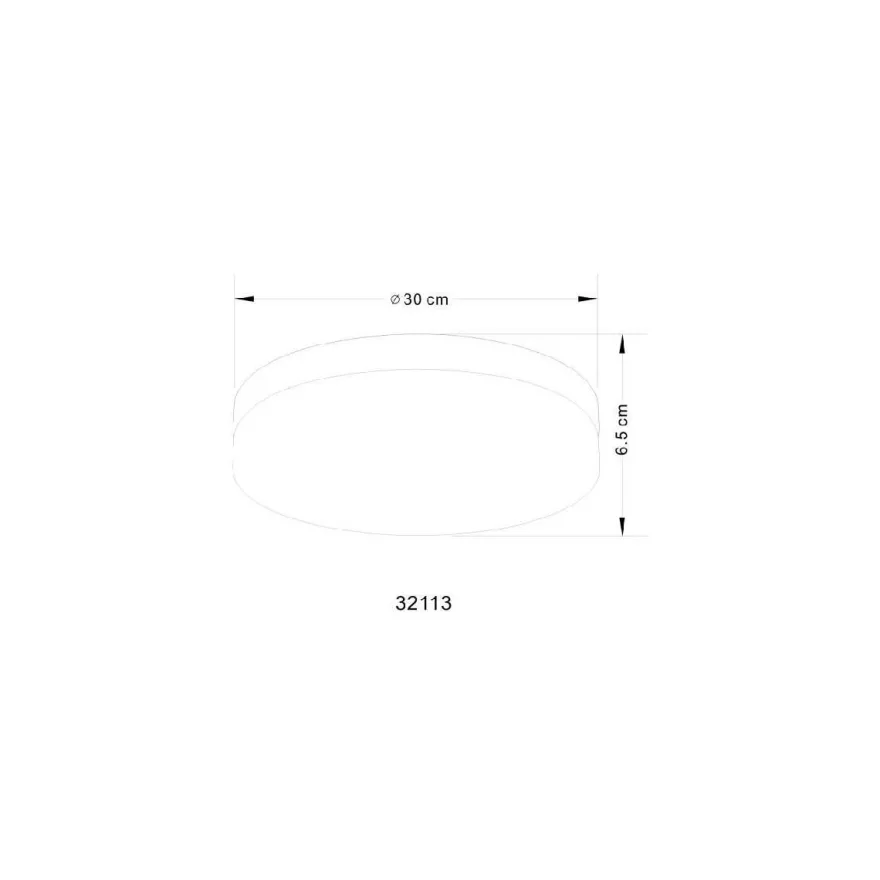 Plafondi Globo Vranos, Ø30cm, 40W, valkoinen