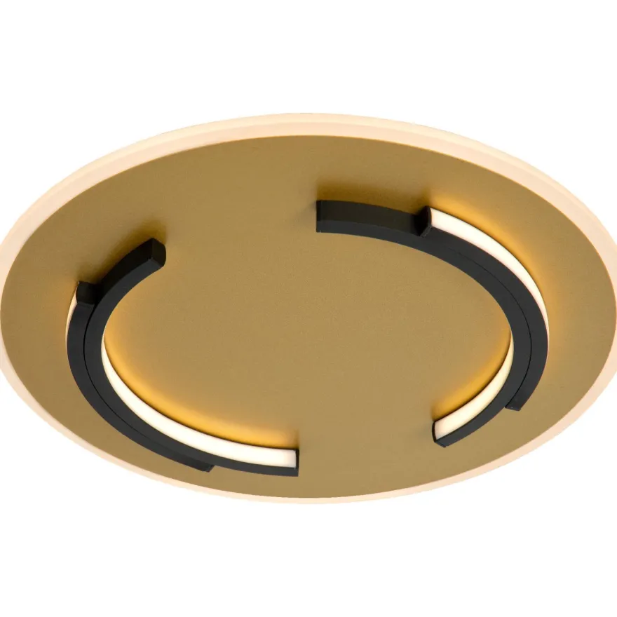 Plafondi Lucide Andreas, Ø39.6cm, IP20, 30W, kulta