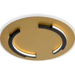 Plafondi Lucide Andreas, Ø39.6cm, IP20, 30W, kulta