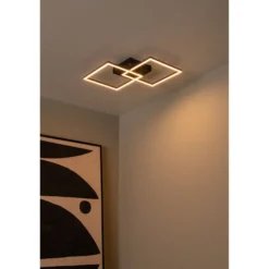 Plafondi Lucide Arianne, 41x41cm, IP20, 23W, musta