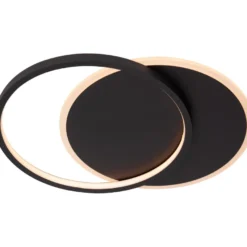 Plafondi Lucide Axelle, Ø29.5cm, IP20, 24W, musta