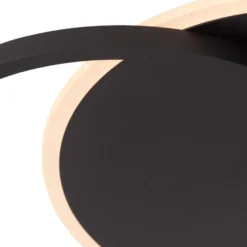 Plafondi Lucide Axelle, Ø29.5cm, IP20, 24W, musta