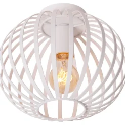 Plafondi Lucide Manuela, Ø25cm, IP20, valkoinen
