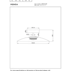 Plafondi Lucide Menga, Ø40cm, IP20, 11W, eri värejä