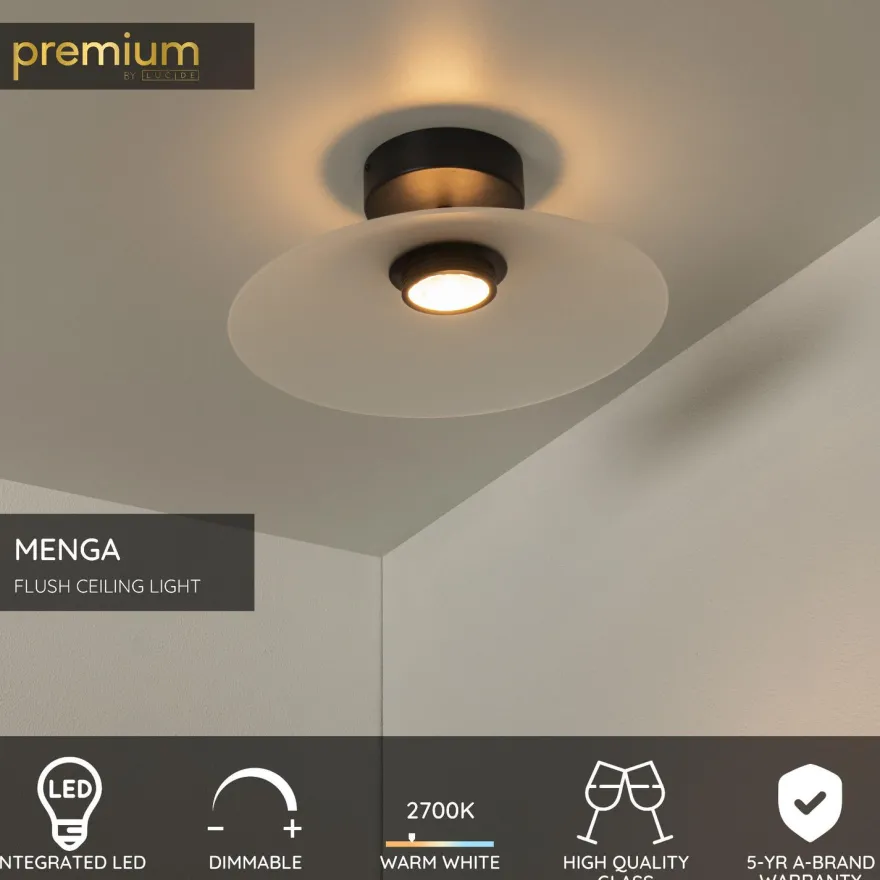 Plafondi Lucide Menga, Ø40cm, IP20, 11W, eri värejä
