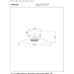 Plafondi Lucide Menga, Ø40cm, IP20, 11W, eri värejä