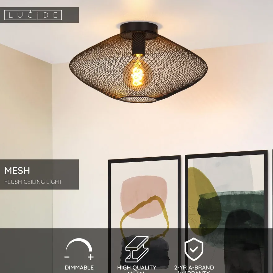 Plafondi Lucide Mesh, Ø45cm, IP20, eri värejä